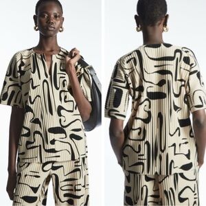 COS Black and Cream MATCHING SET top and trouser